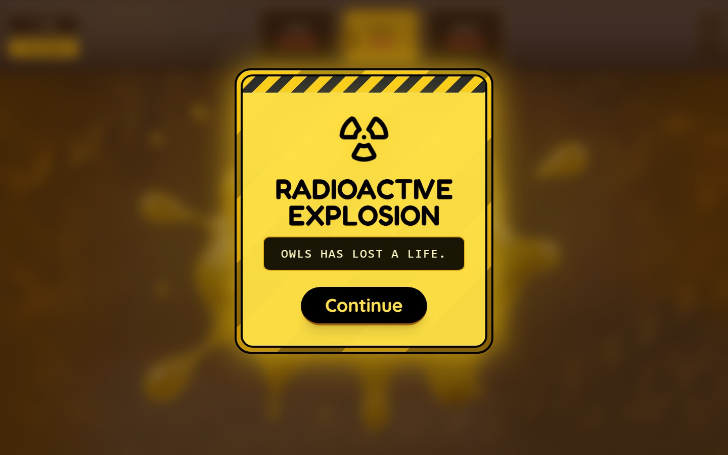 Time Bomb explosion showing a team losing a life