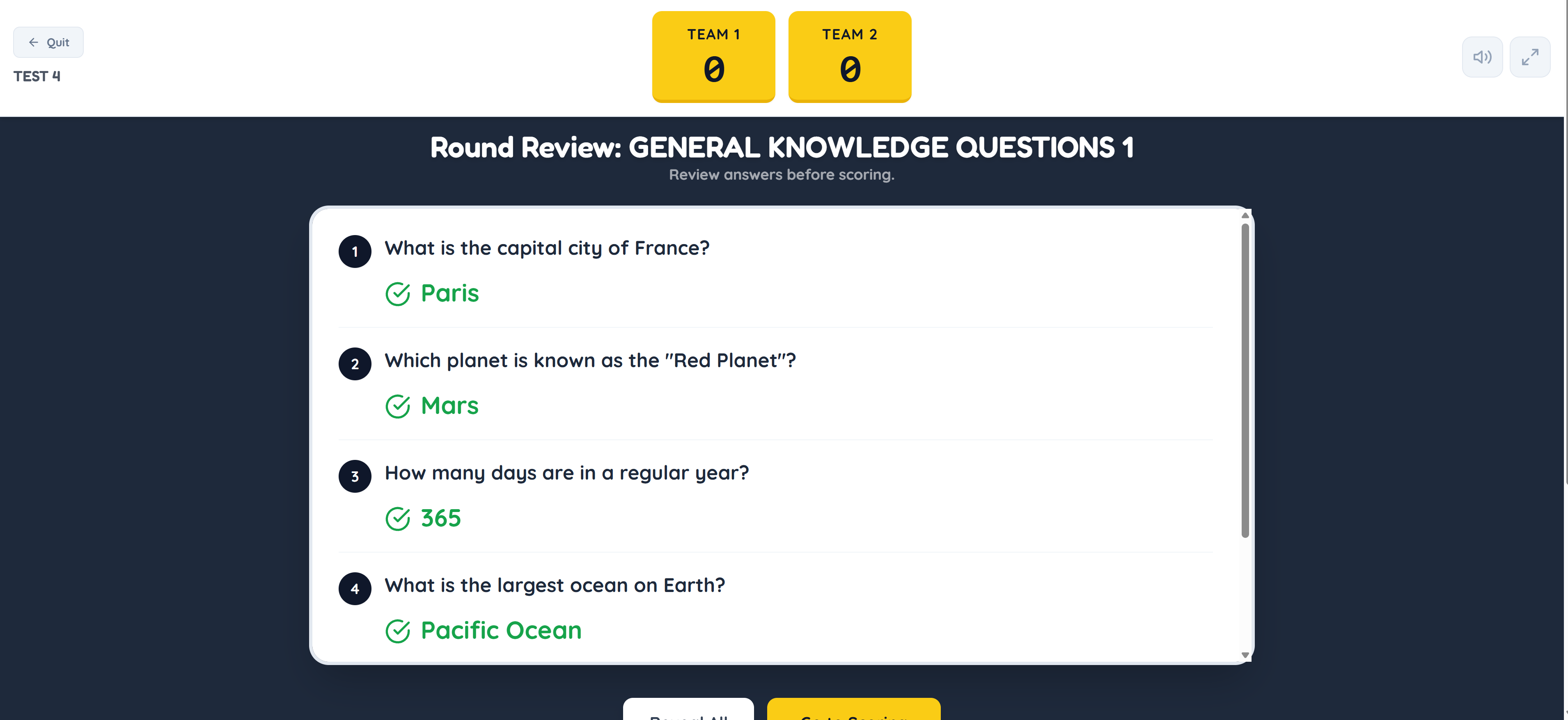 Pub Quiz